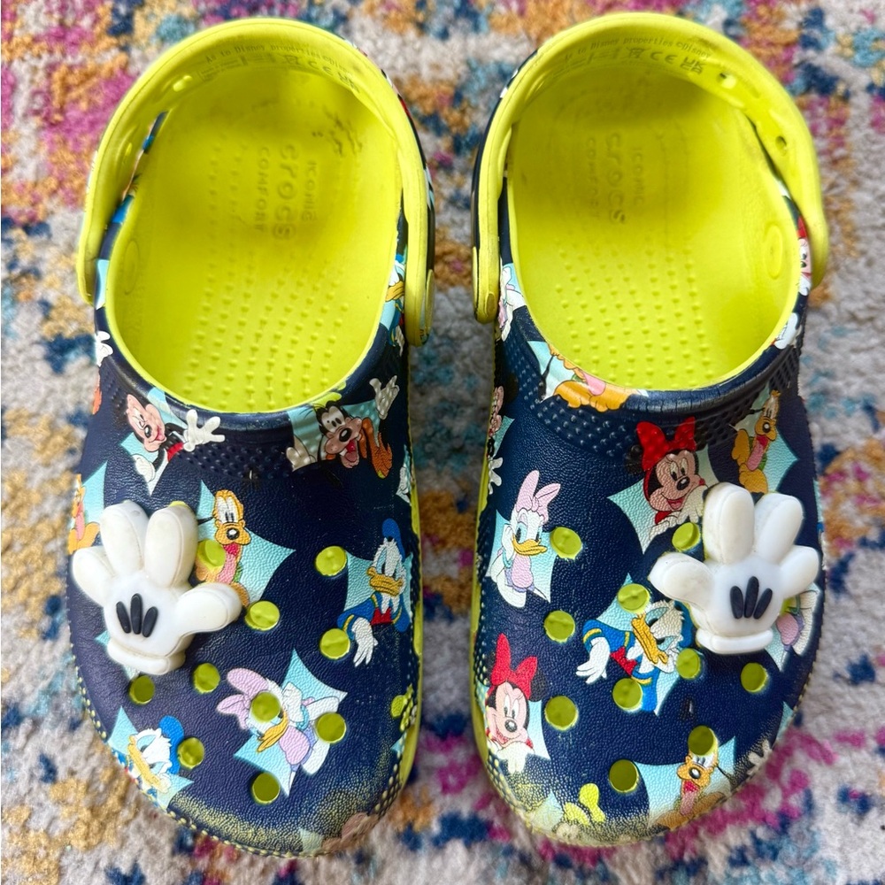 CROCS Blue and Yellow Disney Characters Light Up Sandals